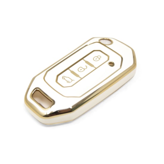 New-Aftermarket-Nano-High-Quality-Cover-For-Ford-Flip-Remote-Key-3-Buttons-White--Color-Ford-I11J---Emirates-Keys
