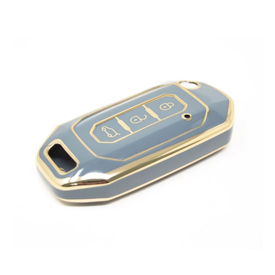 New-Aftermarket-Nano-High-Quality-Cover-For-Ford-Flip-Remote-Key-3-Buttons-Gray-Color-Ford-I11J---Emirates-Keys