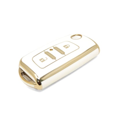 New-Aftermarket-Nano-High-Quality-Cover-For-Foton-Flip-Remote-Key-2-Buttons-White-Color-FT-A11J---Emirates-Keys