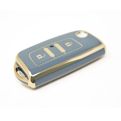 New-Aftermarket-Nano-High-Quality-Cover-For-Foton-Flip-Remote-Key-2-Buttons-Gray-Color-FT-A11J---Emirates-Keys