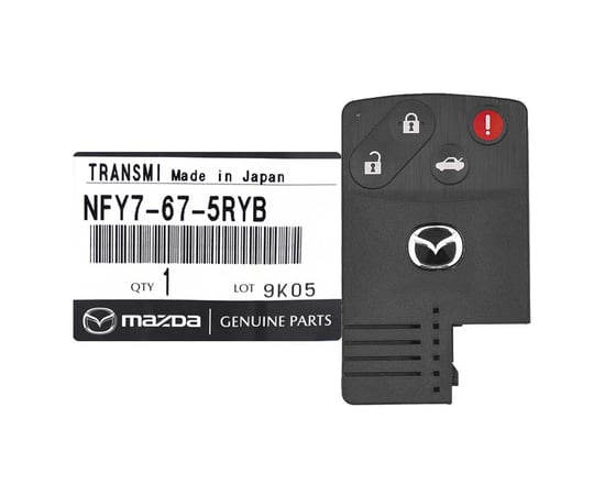 GENUINE-PARTS-Mazada-MX-5-Smart-Remote-Card-4-Button-315MHz-NFY7-67-5RYB,-Original-Remote-Keys,-BUY-NOW---Emirates-Keys