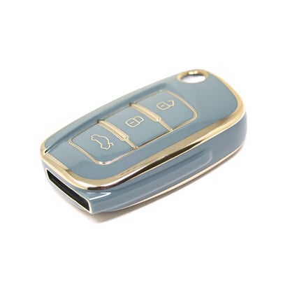 New-Aftermarket-Nano-High-Quality-Cover-For-Geely-Remote-Key-3-Buttons-Gray-Color-GL-D11J---Emirates-Keys