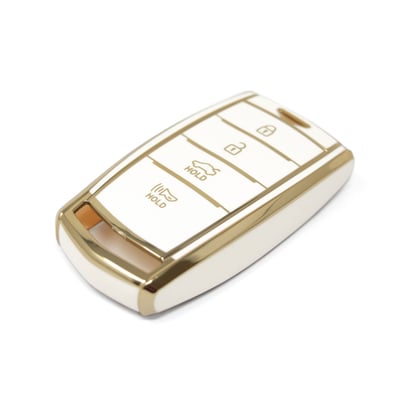 New-Aftermarket-Nano-High-Quality-Cover-For-Hyundai-Genesis-Remote-Key-4-Buttons-White-Color-GNS-A11J---Emirates-Keys