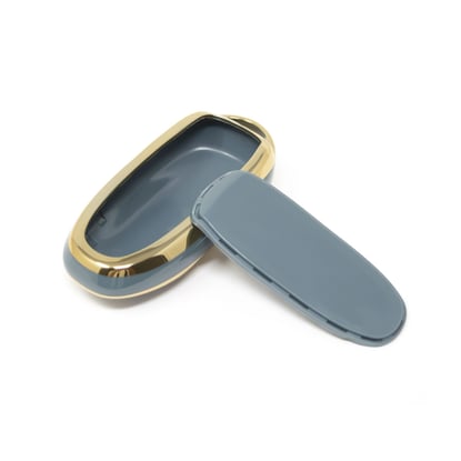 New-Aftermarket-Nano-High-Quality-Cover-For-Tesla-Smart-Remote-Key-3-Buttons-Gray-Color-TSL-B11J---Emirates-Keys