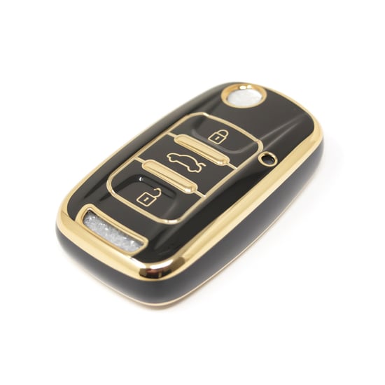 New-Aftermarket-Nano-High-Quality-Cover-For-Wuling-Flip-Remote-Key-3-Buttons-Black-Color-WL-A11J3---Emirates-Keys