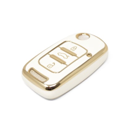 New-Aftermarket-Nano-High-Quality-Cover-For-Wuling-Flip-Remote-Key-3-Buttons-White-Color-WL-A11J3---Emirates-Keys