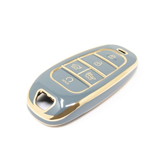 New-Aftermarket-Nano-High-Quality-Cover-For-Hyundai-Sonata-Remote-Key-4-+1-Buttons-Gray-Color-HY-H11J5---Emirates-Keys
