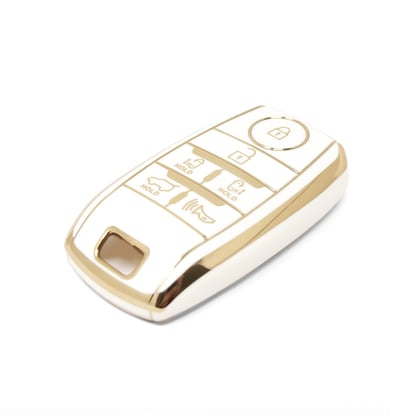 New-Aftermarket-Nano-High-Quality-Cover-For-Kia-Remote-Key-6-Buttons-White-Color-KIA-D11J6---Emirates-Keys