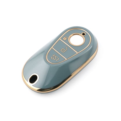 New-Aftermarket-Nano-High-Quality-Cover-For-Mercedes-S-Class-Remote-Key-3-Buttons-Gray-Color-Benz-C11J---Emirates-Keys