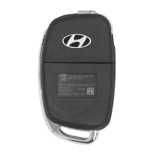 New-Hyundai-Starex-2016-Genuine---OEM-Flip-Remote-Key-2-Buttons-433MHz-OEM-Part-Number:-95430-4H000---FCC-ID:-OKA-420T---Emirates-Keys