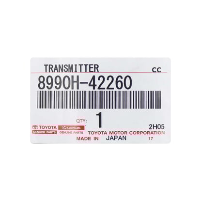 New-Toyota-Rav4-2019-Genuine---OEM-Smart-Remote-Key-3+1-Buttons-433MHz-Korea-SPEC-OEM-Part-Number:-8990H-42260---FCC-ID:-B2T2K2A---Emirates-Keys