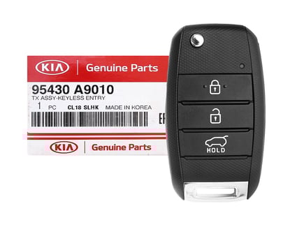 NEW-KIA-Carnival-2016-2020-Genuine-OEM-Flip-Remote-Key-3-Buttons-433MHz-95430-A9010---95430-A9000---95430-A9060--FCCID:-RKE-4F18---Emirates-Keys