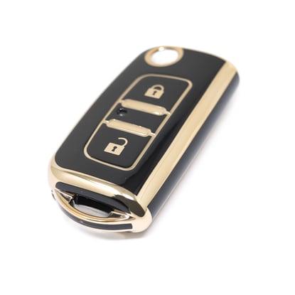 New-Aftermarket-Nano-High-Quality-Cover-For-Foton-Flip-Remote-Key-2-Buttons-Black-Color-FT-A11J---Emirates-Keys