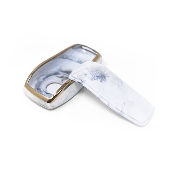 New-Aftermarket-Nano-High-Quality-Marble-Cover-For-Mercedes-Benz-Remote-Key-4-Buttons-White-Color-Benz-B12J4---Emirates-Keys