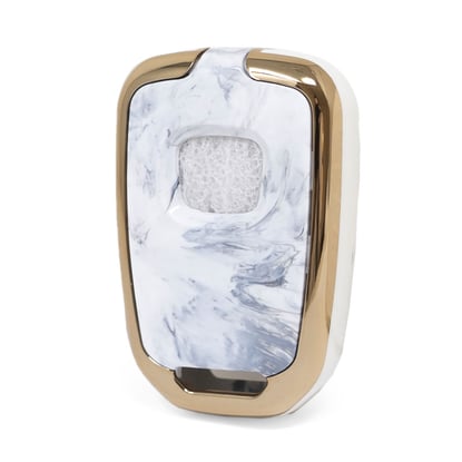 New-Aftermarket-Nano-High-Quality-Marble-Cover-For-Honda-Remote-Key-4-Buttons-White-Color-HD-D12J4---Emirates-Keys