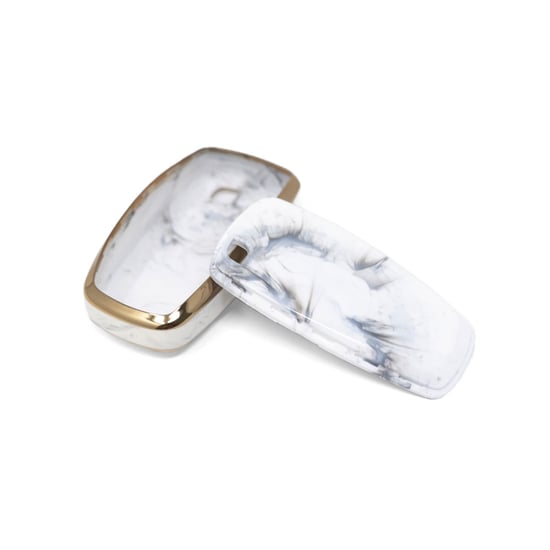 New-Aftermarket-Nano-High-Quality-Marble-Cover-For-Ford-Remote-Key-4-Buttons-White-Color-Ford-B12J4---Emirates-Keys