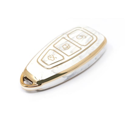 New-Aftermarket-Nano-High-Quality-Marble-Cover-For-Ford-Remote-Key-3-Buttons-White-Color-Ford-D12J---Emirates-Keys