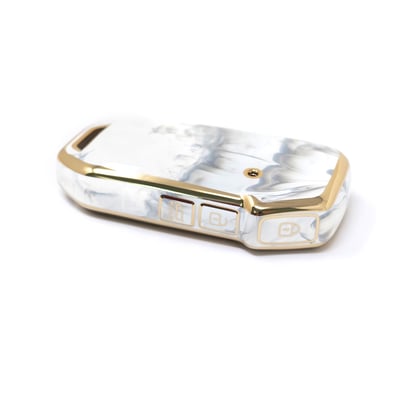 New-Aftermarket-Nano-High-Quality-Marble-Cover-For-Kia-Remote-Key-3-Buttons-White-Color-KIA-C12J3---Emirates-Keys