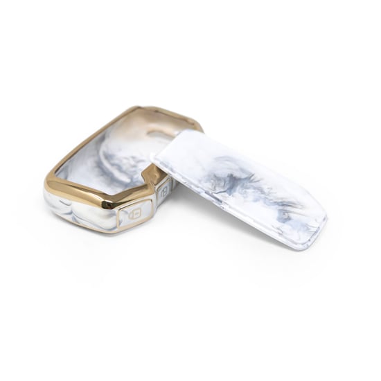 New-Aftermarket-Nano-High-Quality-Marble-Cover-For-Kia-Remote-Key-3-Buttons-White-Color-KIA-C12J3---Emirates-Keys