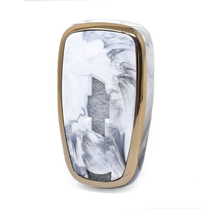 New-Aftermarket-Nano-High-Quality-Marble-Cover-For-Chevrolet-Remote-Key-4-Buttons-White-Color-CRL-B12J4B---Emirates-Keys