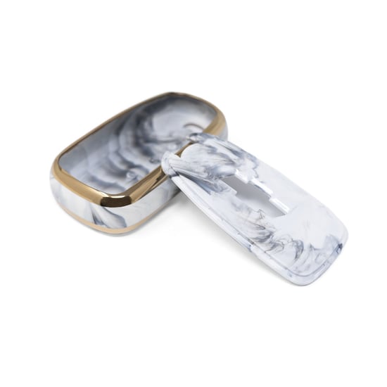 New-Aftermarket-Nano-High-Quality-Marble-Cover-For-Chevrolet-Remote-Key-5-Buttons-White-Color-CRL-B12J5A---Emirates-Keys