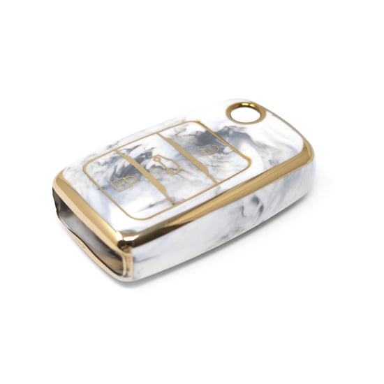 New-Aftermarket-Nano-High-Quality-Marble-Cover-For-Changan-Flip-Remote-Key-3-Buttons-White-Color-CA-B12J---Emirates-Keys