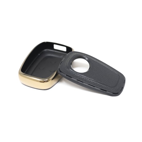 New-Aftermarket-Nano-High-Quality-Gold-Leather-Cover-For-TATA-Remote-Key-4-Buttons-Black-Color-TATA-A13J---Emirates-Keys