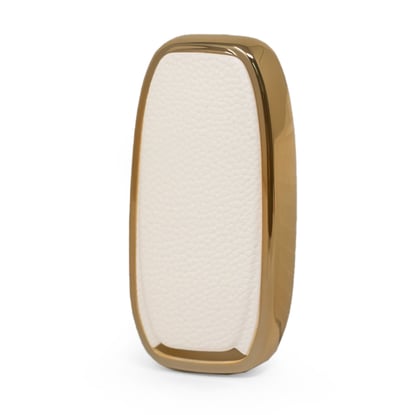 New-Aftermarket-Nano-High-Quality-Gold-Leather-Cover-For-Audi-Remote-Key-3-Buttons-White-Color-Audi-A13J---Emirates-Keys