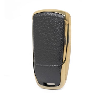 New-Aftermarket-Nano-High-Quality-Gold-Leather-Cover-For-Audi-Remote-Key-3-Buttons-Black-Color-Audi-B13J---Emirates-Keys