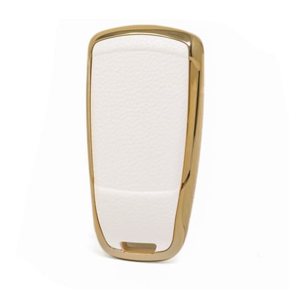 New-Aftermarket-Nano-High-Quality-Gold-Leather-Cover-For-Audi-Remote-Key-3-Buttons-White-Color-Audi-B13J---Emirates-Keys