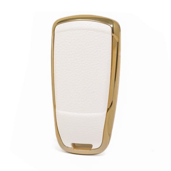 New-Aftermarket-Nano-High-Quality-Gold-Leather-Cover-For-Audi-Remote-Key-3-Buttons-White-Color-Audi-B13J---Emirates-Keys