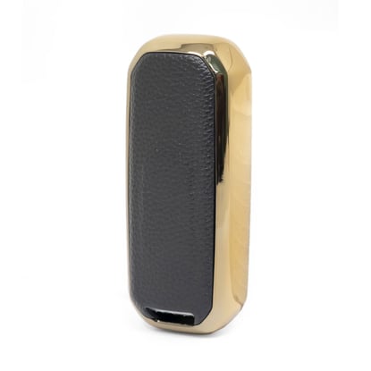 New-Aftermarket-Nano-High-Quality-Gold-Leather-Cover-For-Baojun-Remote-Key-3-Buttons-Black-Color-BJ-A13J---Emirates-Keys