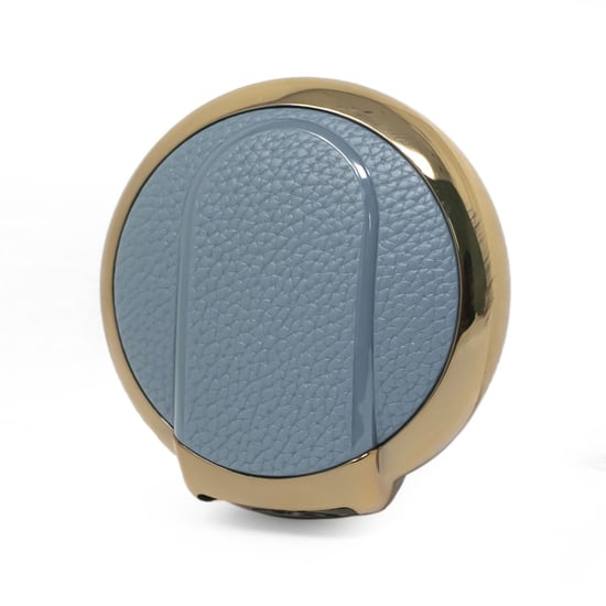 New-Aftermarket-Nano-High-Quality-Gold-Leather-Cover-For-Mini-Cooper-Remote-Key-4-Buttons-Gray-Color-BMW-C13J4---Emirates-Keys