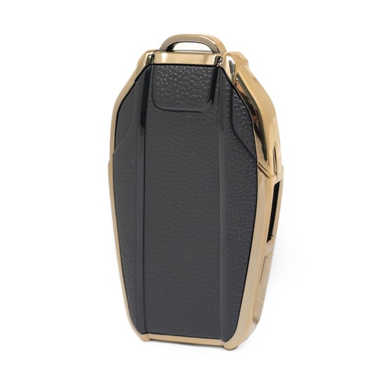 New-Aftermarket-Nano-High-Quality-Gold-Leather-Cover-For-BMW-Remote-Key-3-Buttons-Black-Color-BMW-D13J---Emirates-Keys