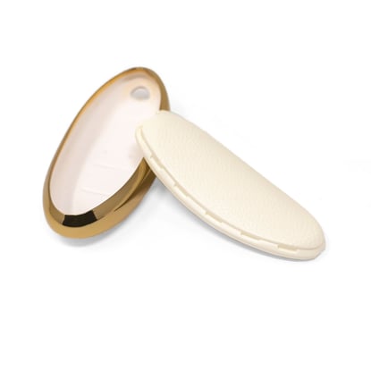 New-Aftermarket-Nano-High-Quality-Gold-Leather-Cover-For-Bestune-Remote-Key-3-Buttons-White-Color-BT-A13J---Emirates-Keys
