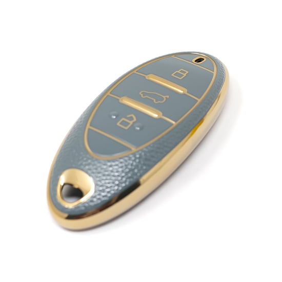 New-Aftermarket-Nano-High-Quality-Gold-Leather-Cover-For-Bestune-Remote-Key-3-Buttons-Gray-Color-BT-A13J---Emirates-Keys