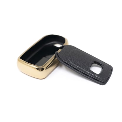 New-Aftermarket-Nano-High-Quality-Gold-Leather-Cover-For-Honda-Remote-Key-3-Buttons-Black-Color-HD-A13J3B---Emirates-Keys