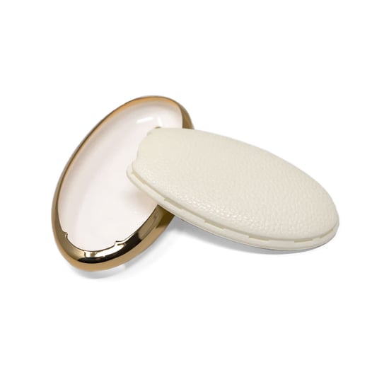 New-Aftermarket-Nano-High-Quality-Gold-Leather-Cover-For-BYD-Remote-Key-4-Buttons-White-Color-BYD-B13J---Emirates-Keys