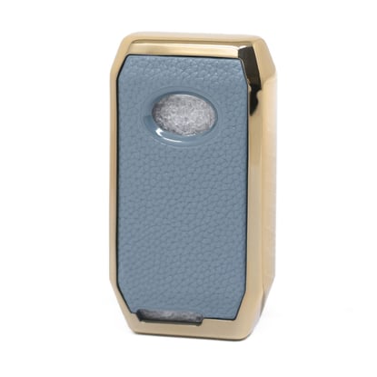 New-Aftermarket-Nano-High-Quality-Gold-Leather-Cover-For-BYD-Remote-Key-4-Buttons-Gray-Color-BYD-C13J---Emirates-Keys