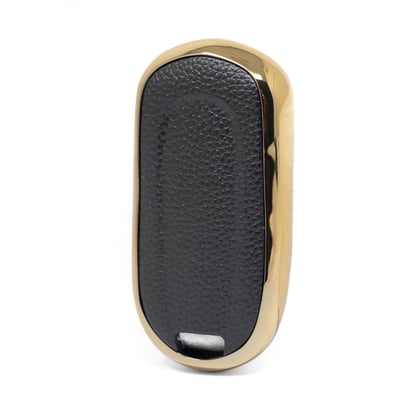 New-Aftermarket-Nano-High-Quality-Gold-Leather-Cover-For-Buick-Remote-Key-3-Buttons-Black-Color-BK-A13J4---Emirates-Keys