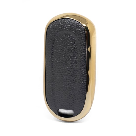 New-Aftermarket-Nano-High-Quality-Gold-Leather-Cover-For-Buick-Remote-Key-3-Buttons-Black-Color-BK-A13J4---Emirates-Keys