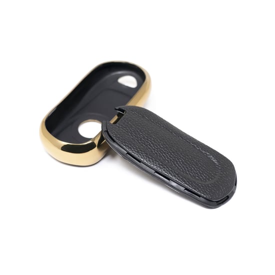 New-Aftermarket-Nano-High-Quality-Gold-Leather-Cover-For-Buick-Remote-Key-3-Buttons-Black-Color-BK-A13J4---Emirates-Keys