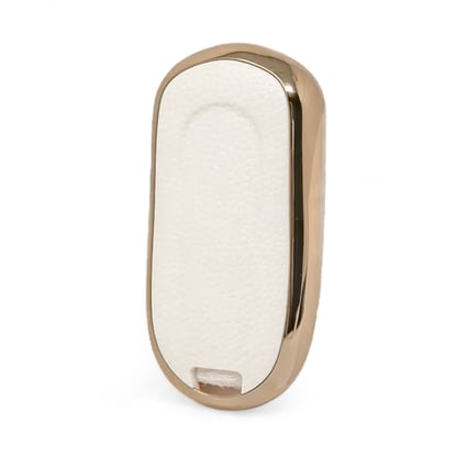 New-Aftermarket-Nano-High-Quality-Gold-Leather-Cover-For-Buick-Remote-Key-3-Buttons-White-Color-BK-A13J4---Emirates-Keys