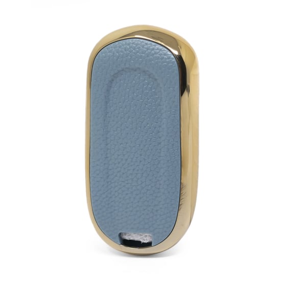 New-Aftermarket-Nano-High-Quality-Gold-Leather-Cover-For-Buick-Remote-Key-3-Buttons-Gray-Color-BK-A13J4---Emirates-Keys