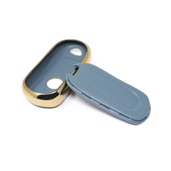 New-Aftermarket-Nano-High-Quality-Gold-Leather-Cover-For-Buick-Remote-Key-3-Buttons-Gray-Color-BK-A13J4---Emirates-Keys