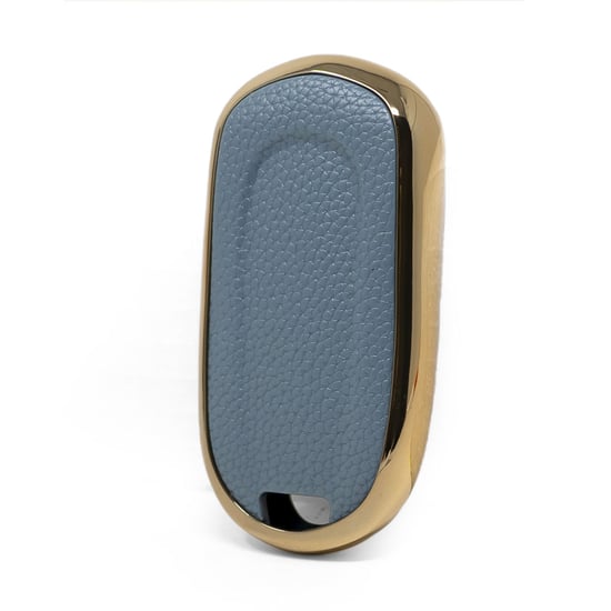 New-Aftermarket-Nano-High-Quality-Gold-Leather-Cover-For-Buick-Remote-Key-4-Buttons-Gray-Color-BK-A13J5---Emirates-Keys