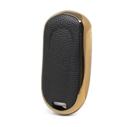 New-Aftermarket-Nano-High-Quality-Gold-Leather-Cover-For-Buick-Remote-Key-5-Buttons-Black-Color-BK-A13J6---Emirates-Keys