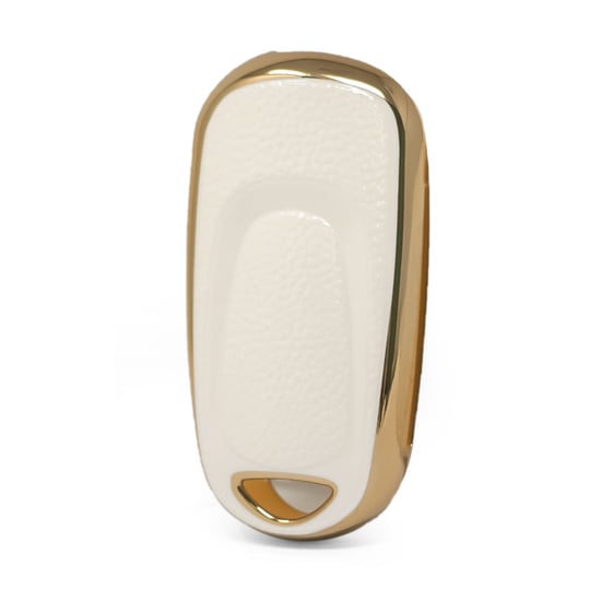 New-Aftermarket-Nano-High-Quality-Gold-Leather-Cover-For-Buick-Remote-Key-3-Buttons-White-Color-BK-B13J---Emirates-Keys