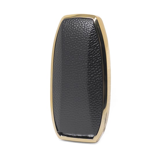 New-Aftermarket-Nano-High-Quality-Gold-Leather-Cover-For-BYD-Remote-Key-4-Buttons-Black-Color-BYD-A13J---Emirates-Keys
