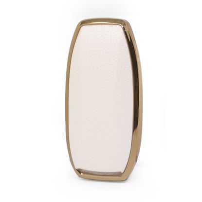 New-Aftermarket-Nano-High-Quality-Gold-Leather-Cover-For-BYD-Remote-Key-4-Buttons-White-Color-BYD-A13J---Emirates-Keys